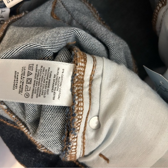 LOFT High Rise Sculpt Jeggings In Dark Indigo Wash Size 27 Petite - Picture 9 of 10